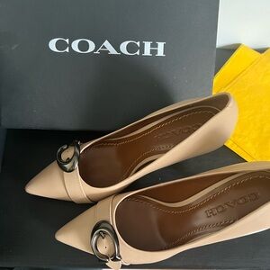 Coach Waverly85 Heel/Pump Beechwood New Size 7B